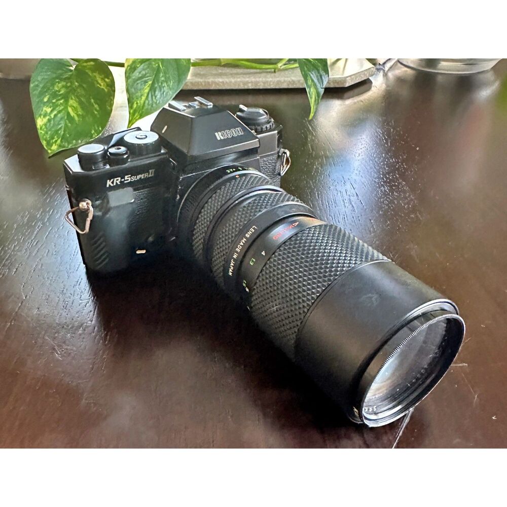 Ricoh KR-5 Super II 35mm Camera Telephoto-lens Vintage 1993 Photography